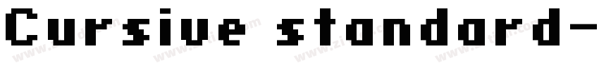 Cursive standard字体转换